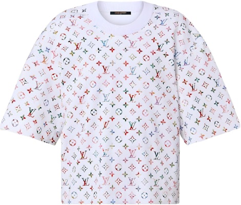 (W) 路易威登 FW22 白色logo针织松宽版七分袖毛衣 1AAMFQ Buy (W) 路易威登 FW22 白色logo针织松宽版七分袖毛衣 1AAMFQ