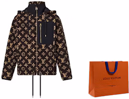 Cheap (W) 路易威登 FW22 女士 Logo印花短版連帽外套 棕色 1AAKAV