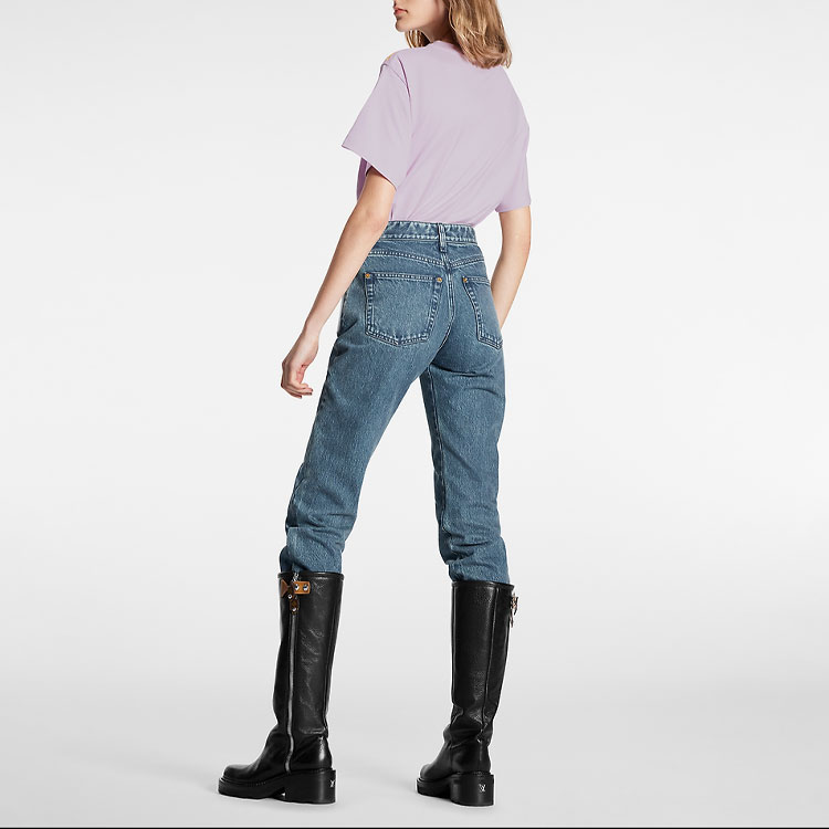 (Women) LOUIS VUITTON FW22 Logo Print Pink Short Sleeve  T-Shirt. 1AAAZL 圖 4