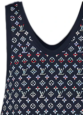 (W) 路易威登FW22蓝色V领无袖针织套头衫女款 1AAMDV Shop (W) 路易威登FW22蓝色V领无袖针织套头衫女款 1AAMDV