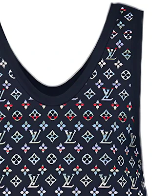 (W) 路易威登FW22蓝色V领无袖针织套头衫女款 1AAMDV Purchase (W) 路易威登FW22蓝色V领无袖针织套头衫女款 1AAMDV