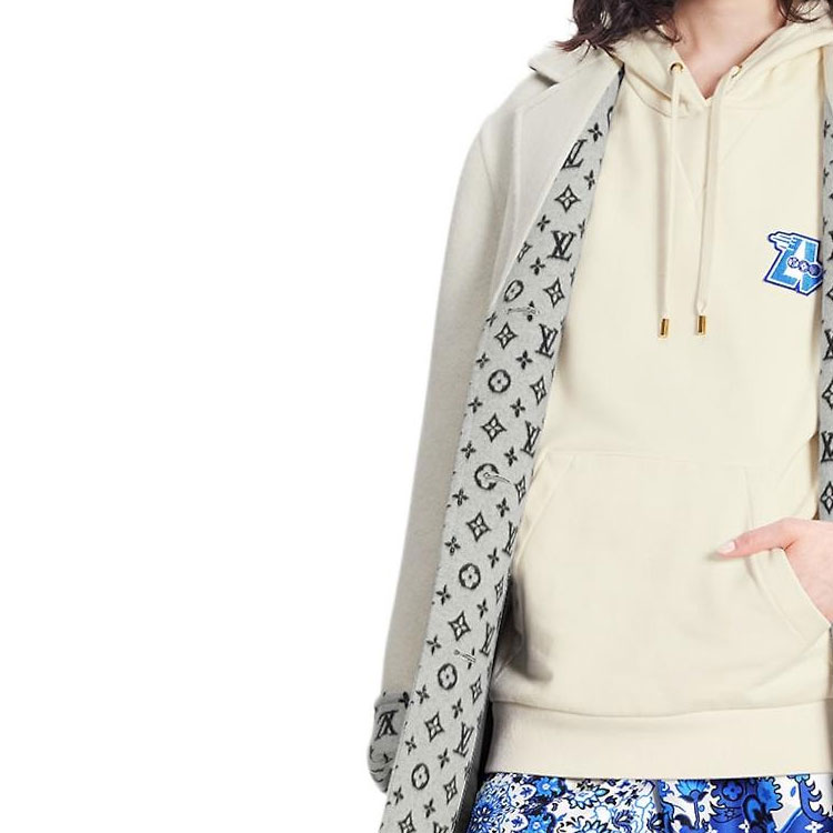 Sizing (Women) LOUIS VUITTON FW22 Monogram Jacquard Reversible Coat  Off-White 1AAK67