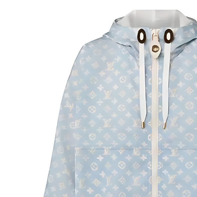 Lookbook (W) 路易威登 FW23 藍色印花logo連帽外套 1ABWCD