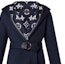 Details for (Women) LOUIS VUITTON FW23 Double-Breasted Belted Hooded Coat Navy Blue. 1ABSIP