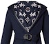 Cheap (Women) LOUIS VUITTON FW23 Double-Breasted Belted Hooded Coat Navy Blue. 1ABSIP