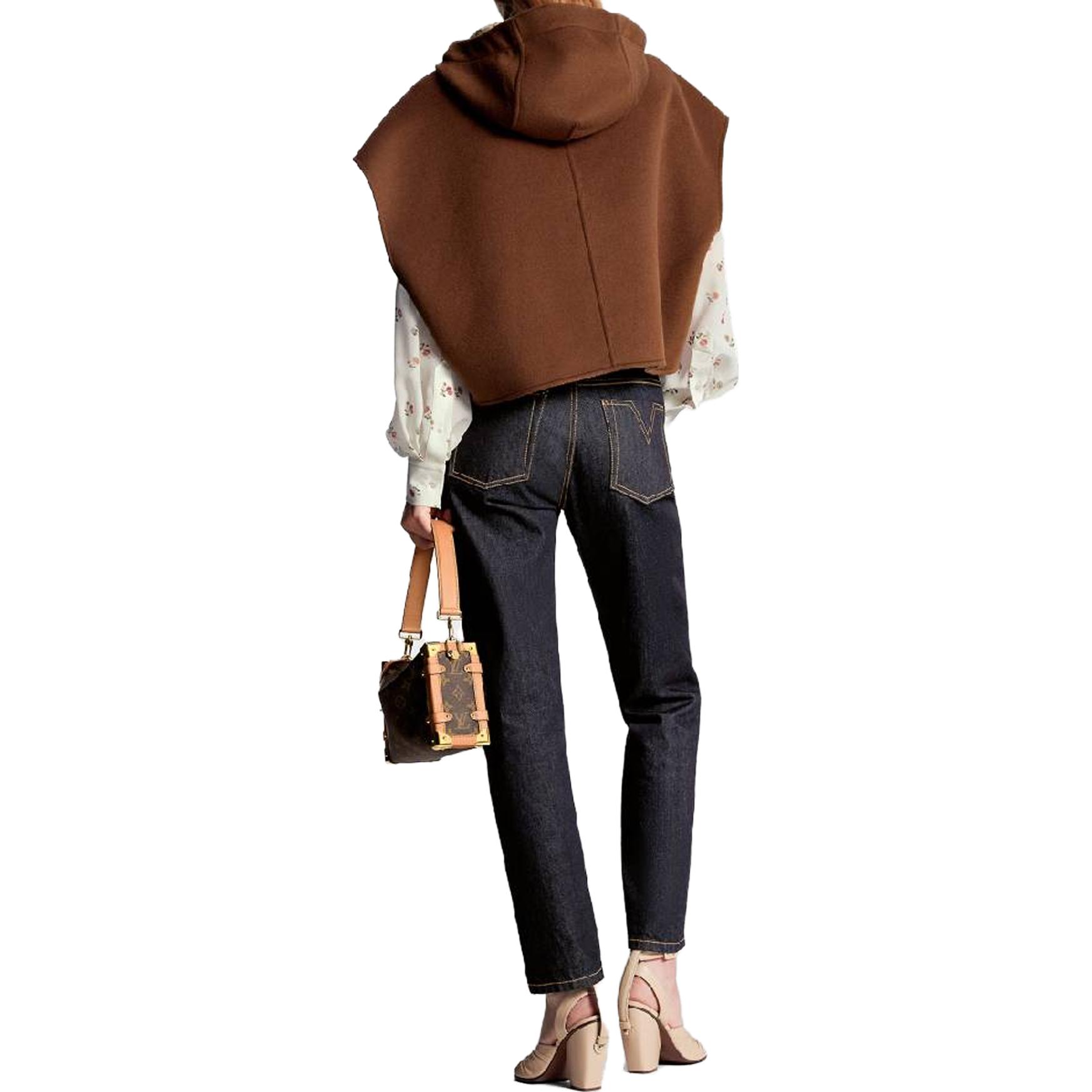 (Women) Louis Vuitton FW23  Reversible Logo Hooded Zip Jacket Brown 1AFCSK 圖 4