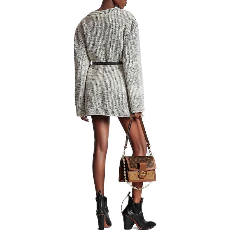 Shop (Women) Louis Vuitton FW23  Ribbed Crewneck Pullover Sweater Multicolor 1AC319