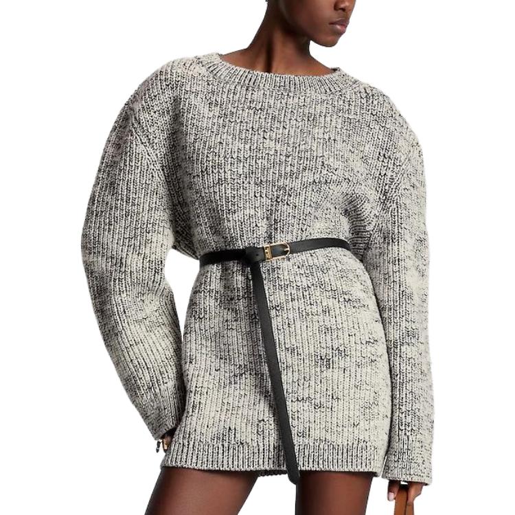 Purchase (Women) Louis Vuitton FW23  Ribbed Crewneck Pullover Sweater Multicolor 1AC319