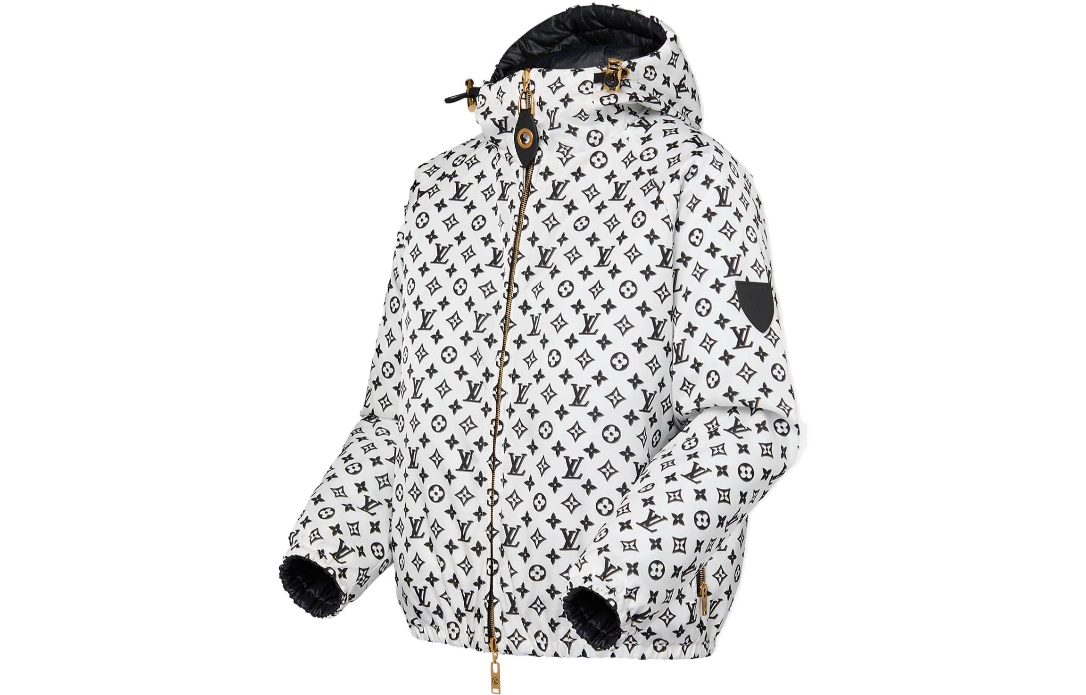(Women) LOUIS VUITTON FW23  White Logo Double-Sided Hooded Jacket 1ABR9A 圖 4