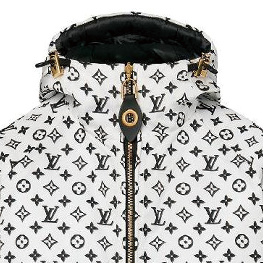 (Women) LOUIS VUITTON FW23  White Logo Double-Sided Hooded Jacket 1ABR9A 圖 5