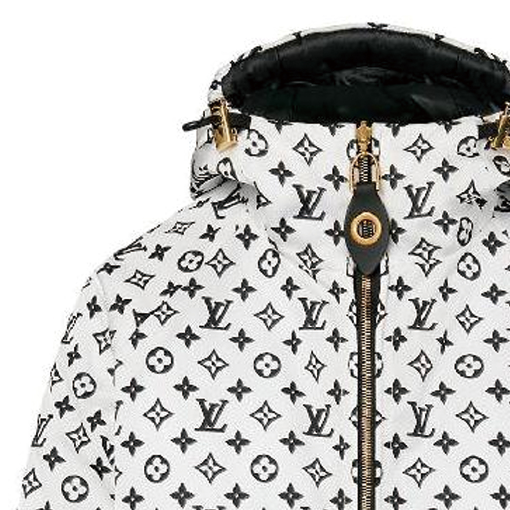 (Women) LOUIS VUITTON FW23  White Logo Double-Sided Hooded Jacket 1ABR9A 圖 6