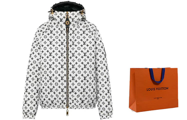 (Women) LOUIS VUITTON FW23  White Logo Double-Sided Hooded Jacket 1ABR9A 圖 10