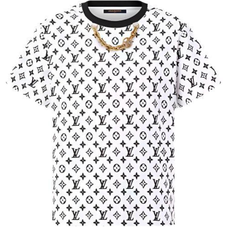 Order (W) 路易威登 FW23 白色Logo印花寬鬆T恤 1ABT5O