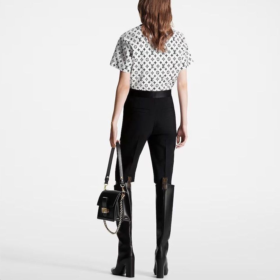 Shop (W) 路易威登 FW23 白色Logo印花寬鬆T恤 1ABT5O