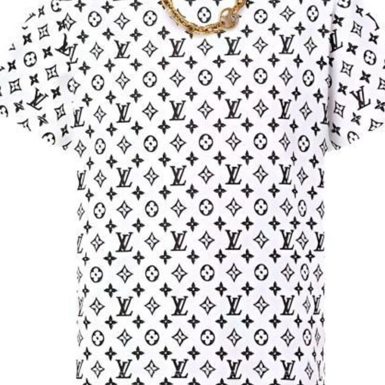 Details for (W) 路易威登 FW23 白色Logo印花寬鬆T恤 1ABT5O