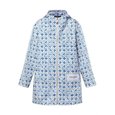 (Women) LOUIS VUITTON FW23 Allover Logo Hoodie Jacket Women’s Blue 1ABQ4Q