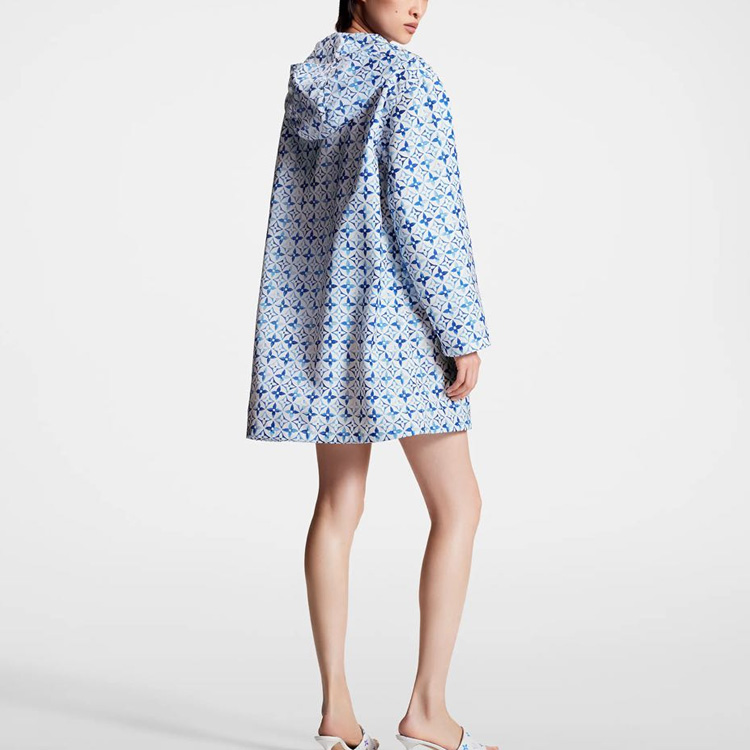 Shop (Women) LOUIS VUITTON FW23 Allover Logo Hoodie Jacket Women’s Blue 1ABQ4Q