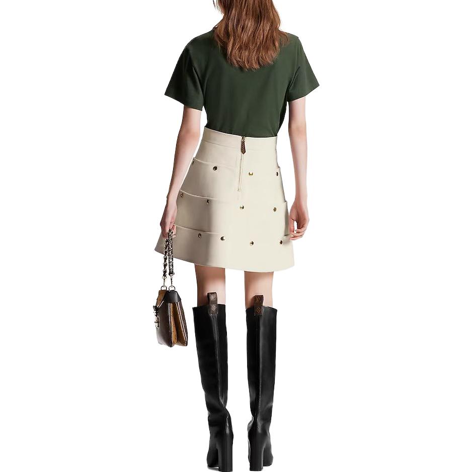 (Women) LOUIS VUITTON FW23 Chain Embellished Crewneck T-Shirt Women’s Dark Green. 1ABTBH 圖 4