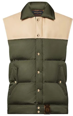 (W) Louis Vuitton FW23 Jaket Tanpa Lengan Kulit Khaki Patchwork 1ABR7Y Buy (W) Louis Vuitton FW23 Jaket Tanpa Lengan Kulit Khaki Patchwork 1ABR7Y