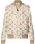Order (W) Louis Vuitton FW23 Jaket Bomber Kasual Lengan Panjang Logo Print Khaki 1AFGCT