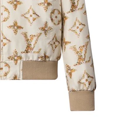 (W) Louis Vuitton FW23 Jaket Bomber Kasual Lengan Panjang Logo Print Khaki 1AFGCT Details for (W) Louis Vuitton FW23 Jaket Bomber Kasual Lengan Panjang Logo Print Khaki 1AFGCT