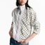 Details for (Women) LOUIS VUITTON FW23 Logo Print High-Neck Jacket White 1ABTCK