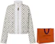 Sizing (Women) LOUIS VUITTON FW23 Logo Print High-Neck Jacket White 1ABTCK