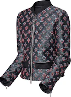 Shop (W) 路易威登 FW23 藍紫色 logo 印花拉鍊外套 1ABRZT