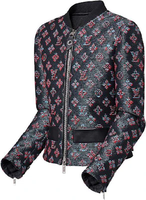 (W) 루이비통 FW23 로고 프린트 집업 재킷 블루 퍼플 1ABRZT Shop (W) 루이비통 FW23 로고 프린트 집업 재킷 블루 퍼플 1ABRZT