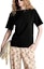 Lookbook (Women) Louis Vuitton FW23 Oversized Black Zip Crewneck Short Sleeve T-Shirt Women 1AFGQM