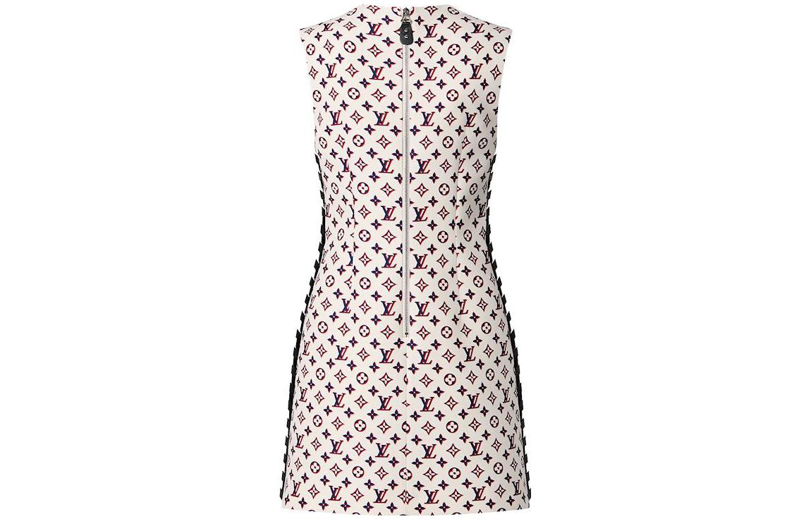 Lookbook (W) 路易威登 FW23 粉色字纹无袖休闲连衣裙 女款 1AC41K
