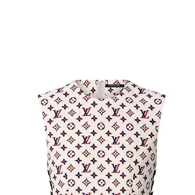 Purchase (W) 路易威登 FW23 粉色字纹无袖休闲连衣裙 女款 1AC41K