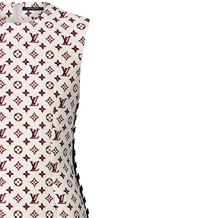 Details for (W) 路易威登 FW23 粉色字纹无袖休闲连衣裙 女款 1AC41K
