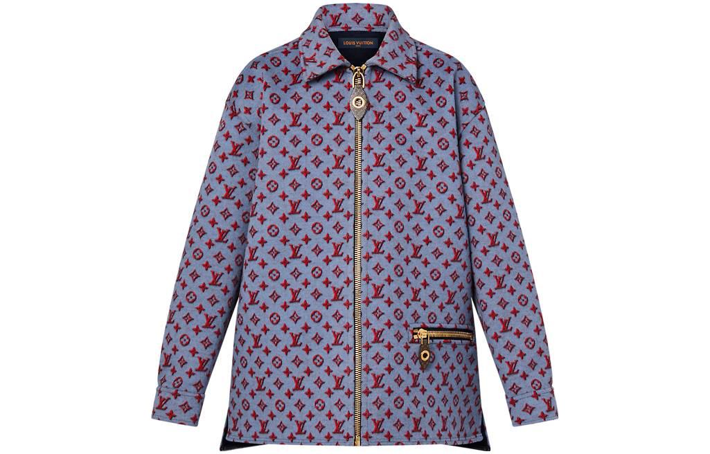 (Women) LOUIS VUITTON FW23 Printed Casual Jacket  Purple 1ABR8E 圖 2
