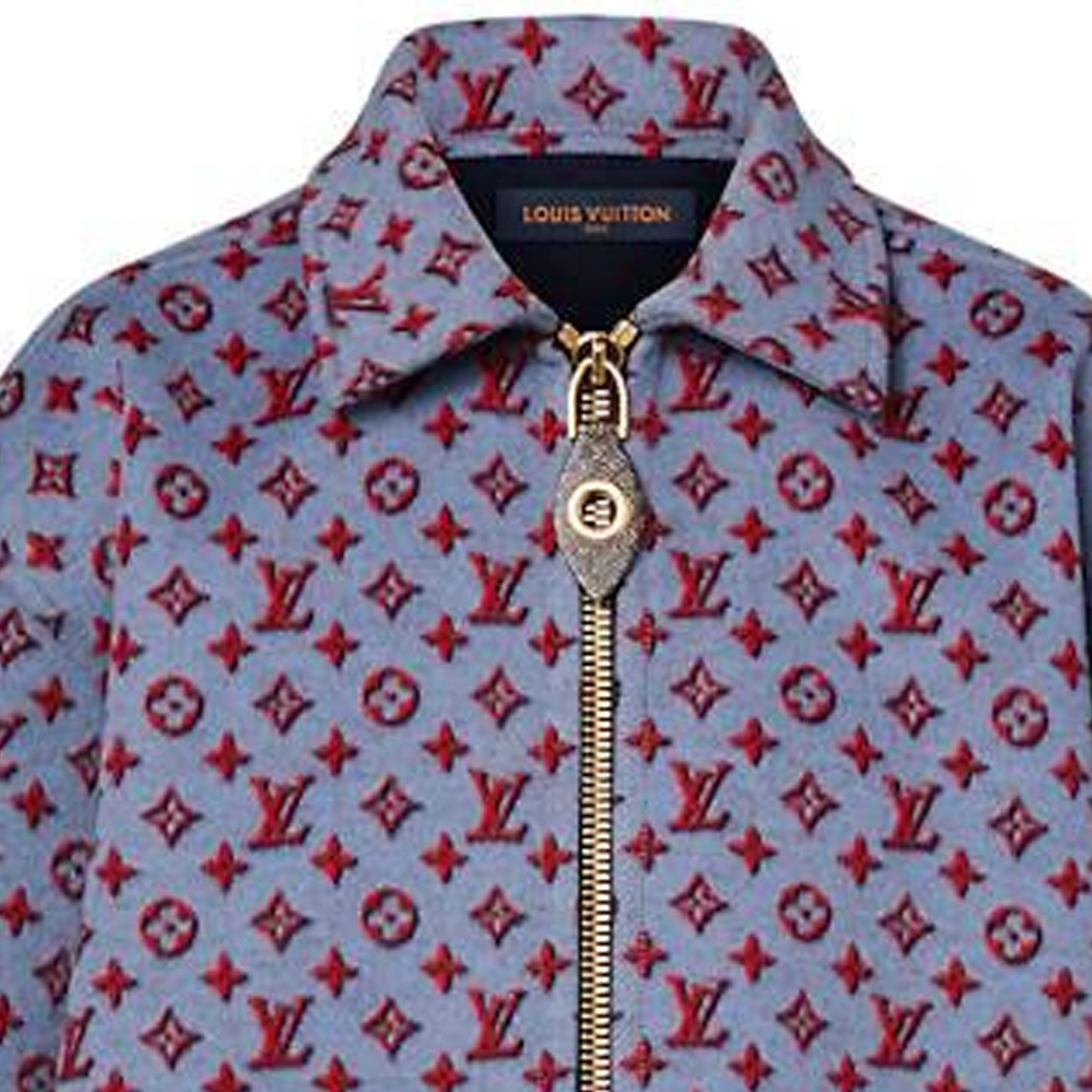 (Women) LOUIS VUITTON FW23 Printed Casual Jacket  Purple 1ABR8E 圖 6