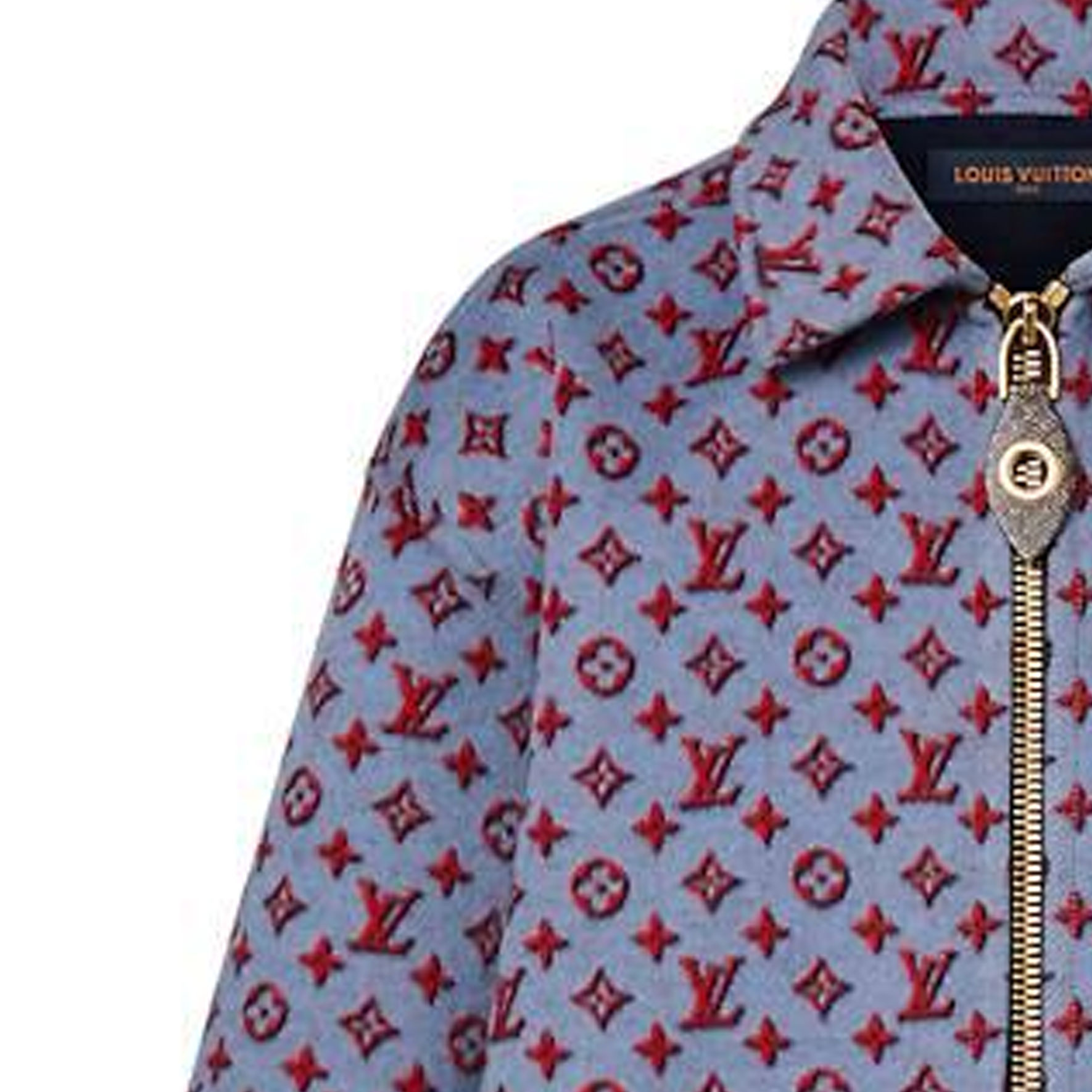 (Women) LOUIS VUITTON FW23 Printed Casual Jacket  Purple 1ABR8E 圖 7