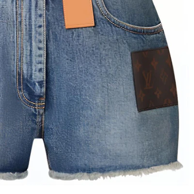 (W) LOUIS VUITTON FW23 Shorts Mujer Azul Rectos Tiro Medio Corte Deshilachado. 1ABPY3 Cheap (W) LOUIS VUITTON FW23 Shorts Mujer Azul Rectos Tiro Medio Corte Deshilachado. 1ABPY3