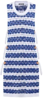 (Women) LOUIS VUITTON FW23 Striped Sleeveless Side Split Mini Dress Blue 1ABQG4 (Women) LOUIS VUITTON FW23 Striped Sleeveless Side Split Mini Dress Blue 1ABQG4