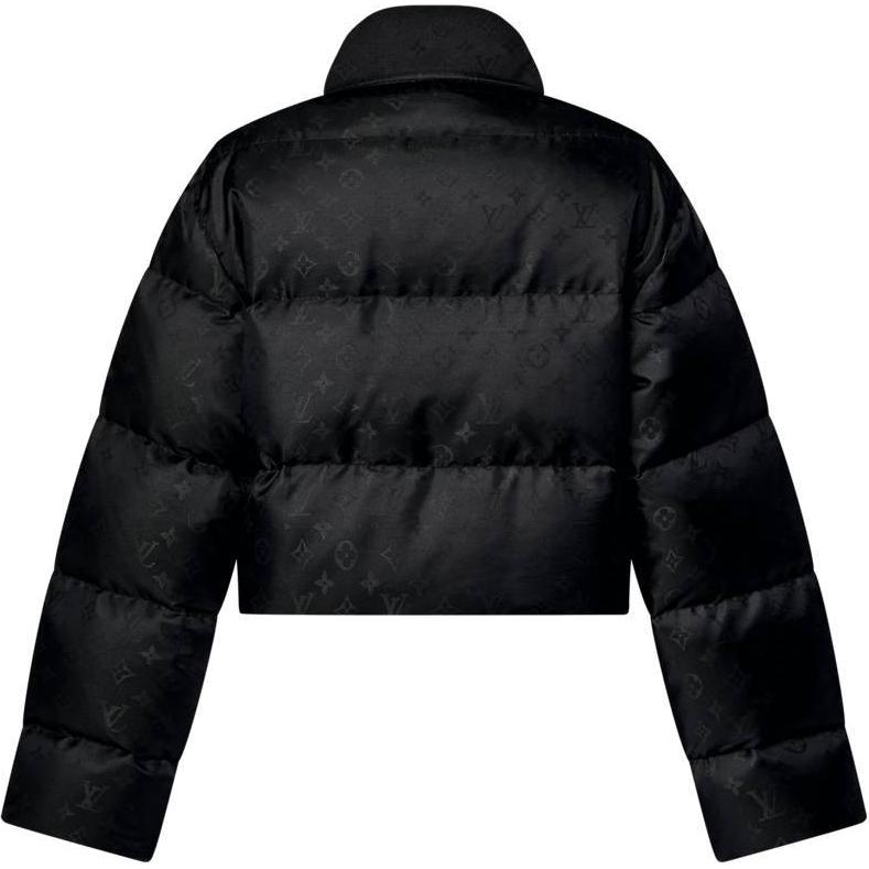 Lookbook (Women) LOUIS VUITTON FW24  Black Logo Print Short Down Jacket Long Sleeve 1AFUIR