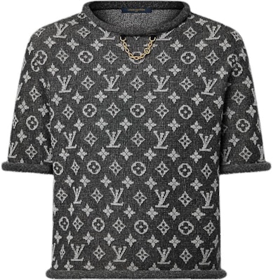 (Women) LOUIS VUITTON FW24 Jacquard Cuff Sweater Black. 1AGA49 Order (Women) LOUIS VUITTON FW24 Jacquard Cuff Sweater Black. 1AGA49