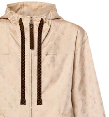 (Women) LOUIS VUITTON FW24 Logo Print Hoodie Parka in Light Beige. 1AFUGR Purchase (Women) LOUIS VUITTON FW24 Logo Print Hoodie Parka in Light Beige. 1AFUGR