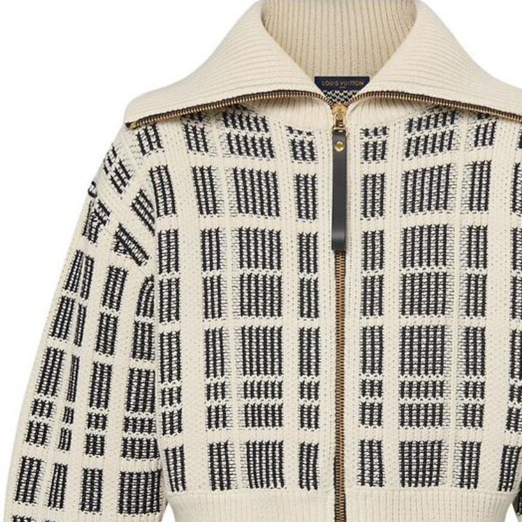 (Women) Louis Vuitton FW24  Multicolor Tweed Knit Zip-Up Jacket 1AFTXN 圖 3