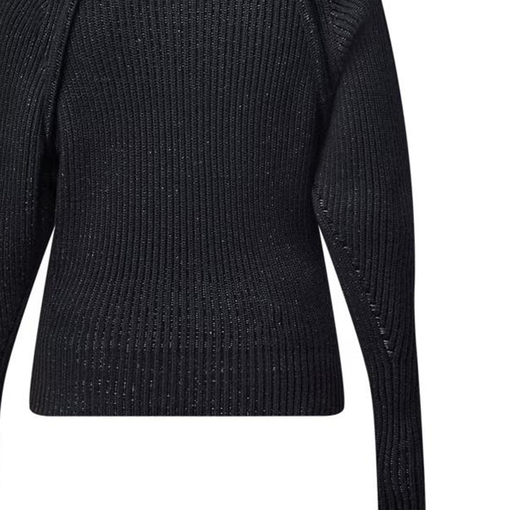 Sizing (Women) LOUIS VUITTON FW24  Navy Blue Half-Zip High Neck Raglan Sweater. 1AGA62