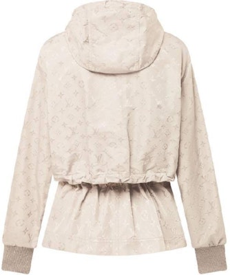 (Women) LOUIS VUITTON FW24 Beige Hooded Drawstring Long-Sleeve Jacket 1AGO48 Lookbook (Women) LOUIS VUITTON FW24 Beige Hooded Drawstring Long-Sleeve Jacket 1AGO48