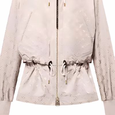 (W) 路易威登FW24米色连帽抽绳长袖夹克 1AGO47 Details for (W) 路易威登FW24米色连帽抽绳长袖夹克 1AGO47