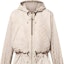 Purchase (Women) LOUIS VUITTON FW24 Beige Long Sleeve Drawstring Hooded Jacket 1AGO51