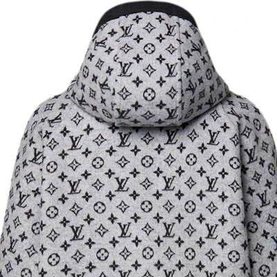 (Women) LOUIS VUITTON FW24 Black Oversized Drawstring Hooded Jacket 1AG804 Cheap (Women) LOUIS VUITTON FW24 Black Oversized Drawstring Hooded Jacket 1AG804