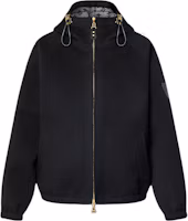 (Women) LOUIS VUITTON FW24 Black Reversible Drawstring Hoodie Jacket 1AG801 (Women) LOUIS VUITTON FW24 Black Reversible Drawstring Hoodie Jacket 1AG801
