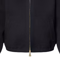 Details for (Women) LOUIS VUITTON FW24 Black Reversible Drawstring Hoodie Jacket 1AG799