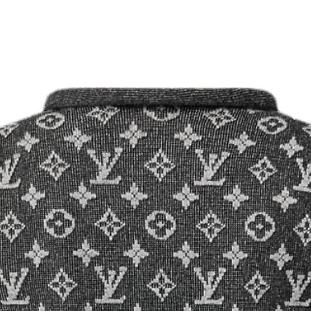 (Women) LOUIS VUITTON FW24 Jacquard Cuffed Sweater Black 1AGA47 圖 6